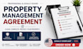 draft a professional property management agreement and contact