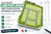 design accurate land plot layouts and subdivision drawing services