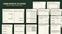 design adhd friendly digital planner with habit tracker,and self care pages