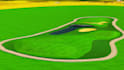 create a realistic 3d golf course design, golf club and landscape rendering
