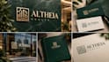 create a refined real estate logo with complete branding