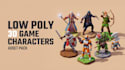 low poly 3d game character and character controller, rigging with unreal engine