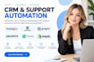 setup shopify CRM support automation hubspot zendesk gorgias pipedrive