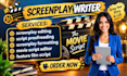 proofread and format screenplay feature film script movie script editing
