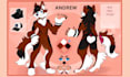 furry reference sheet furry anthro ref sheet furry ref sheet fursona ref sheet