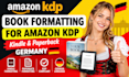 book formatting for germany amazon kdp, kindle formatting paperback formatting