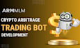 develop a forex arbitrage bot, hft trading bot, and crypto trading bot