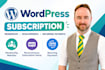 build a wordpress membership website and a subscription website with memberpress