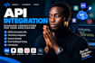 integrate rest API, third party API and payment API