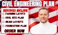 draft civil engineering plans, farming layouts, and structural details permit