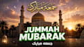 design islamic youtube thumbnail with arabic calligraphy