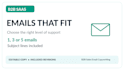 rewrite or write b2b saas cold emails and follow ups