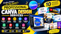 design professional canva social media posts and templates