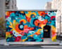 create colorful fantasy graffiti artwork