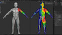 fix blender rigging, weight paint, bone roll and character mesh skinning issues