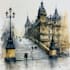 paint stunning watercolor cityscapes of cities and streets