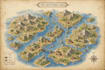 do fantasy map design or map illustration