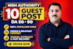 Do high da guest post publish article guest posting service by Mansha ...
