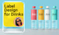design labels for alcoholic and non alcoholic drinks