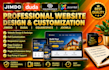 design jimdo, duda, squarespace, and joomla websites professionally