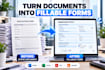 create a fillable PDF form and interactive PDF