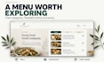 design a professional restaurant website with online menu