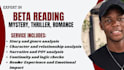 critique cozy mystery first chapter crime thriller beta reader, continuity check