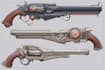 design concept art for weapons
