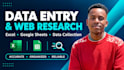 do data entry,web research ,copy paste tasks and vurtual assistance