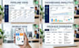 develop a CRM system dashboard and sales pipeline
