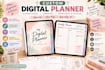 etsy digital planners, hyperlinked planners, journals