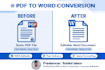 convert pdf to word, excel to word, scanned pdf to editable docx
