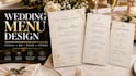 design wedding menu, cocktail, bar menu dinner restaurant or catering menu card