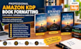format amazon KDP books for kindle paperback and hardcover