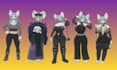 create furry vrchat avatar fursona anthro 3d model rigging physbones unity quest