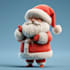 design a christmas santa character art