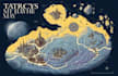 draw a professional fantasy or scifi map illustration