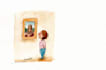draw original watercolor children book traditional art