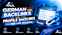 create german, profile backlink for SEO link building