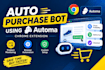 do auto purchase bot using automa