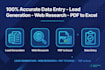 do b2b lead generation and data entry