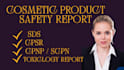 do technical report for eu and uk cosmetic product