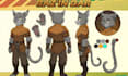 create a furry reference sheet and fursona character design