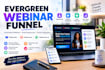 build an evergreen webinar funnel with webinar kit webinarjam webinarkit live