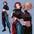 create a anime character reference sheet and character art