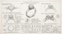 design custom ring concept with technical blueprints sketch