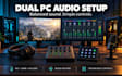 setup or fix mic, dual PC audio routing and stream deck for clear streaming