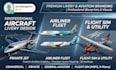 design custom airplane livery and flight simulator wraps