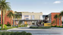 remodel 3d commercial complex,architecture aerial rendering, cgi exterior design