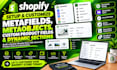 set up shopify metafields, metaobjects and dynamic sections